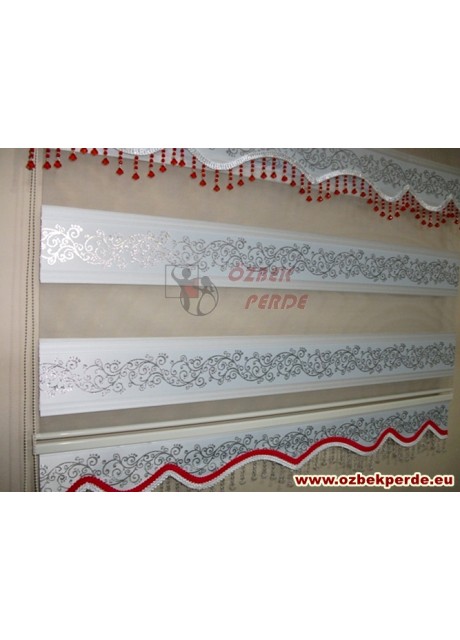 Farbalı Sarmaşık Zebra Perde